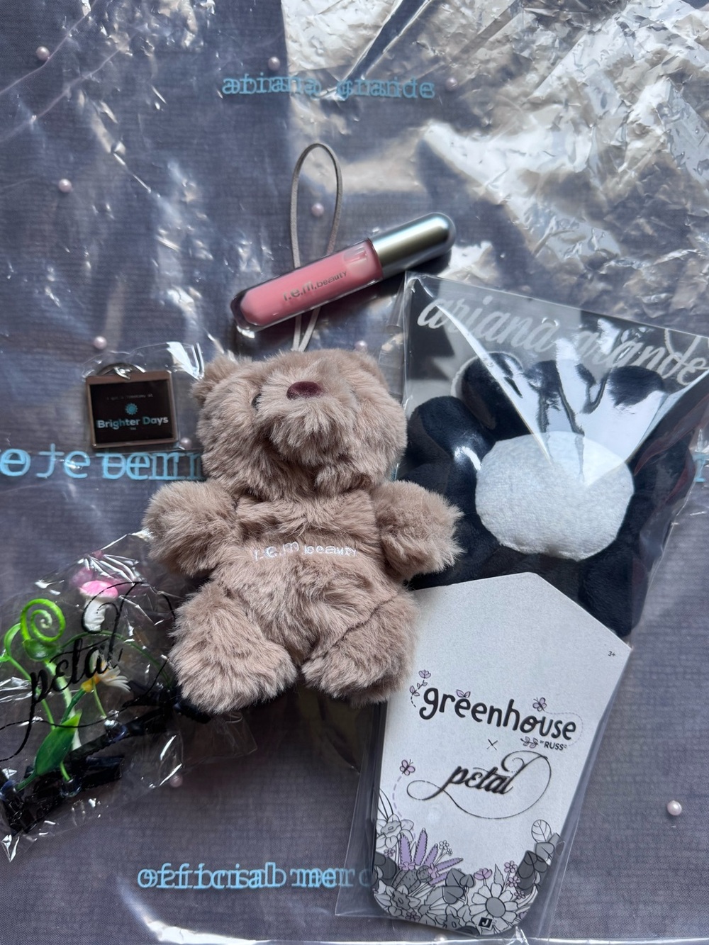 ♾️ Ariana Grande Eternal Sunshine Tour Bear Plush Petal Plush & Keychain Bundle